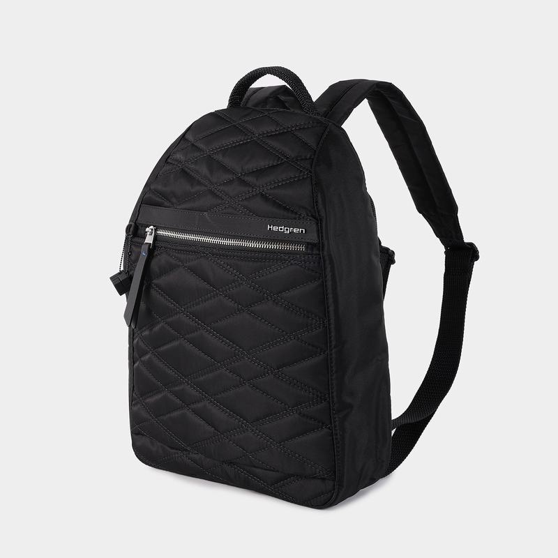 Black Women's Hedgren Vogue Large Rfid Backpacks | VHZ4917IK