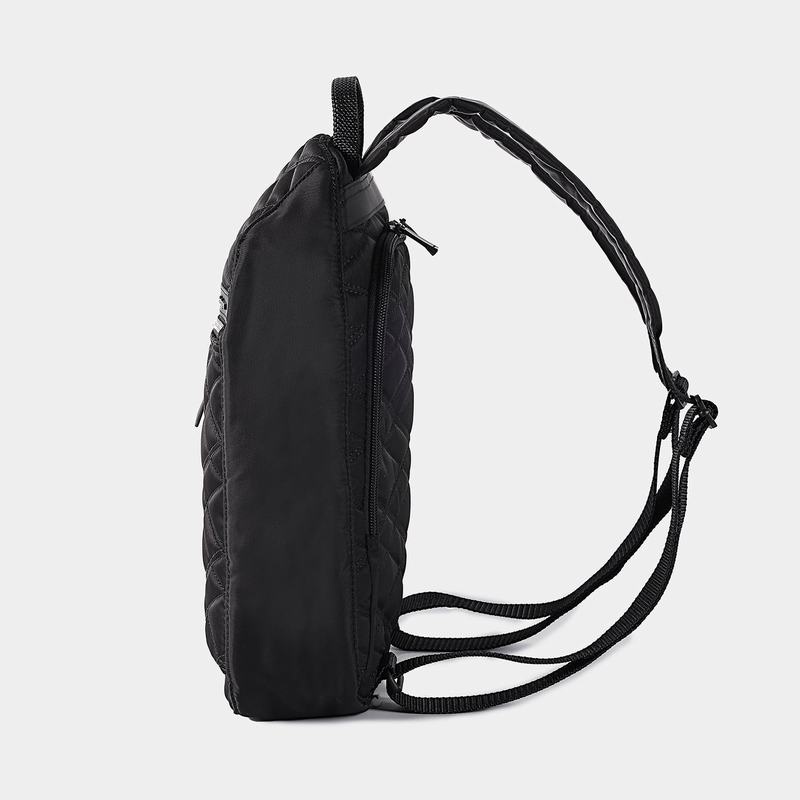 Black Women's Hedgren Vogue Large Rfid Backpacks | VHZ4917IK