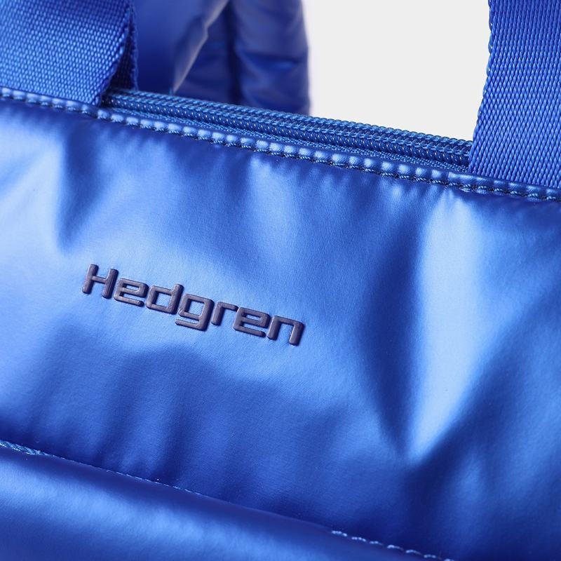 Blue Women's Hedgren Comfy Backpacks | TNS102JO