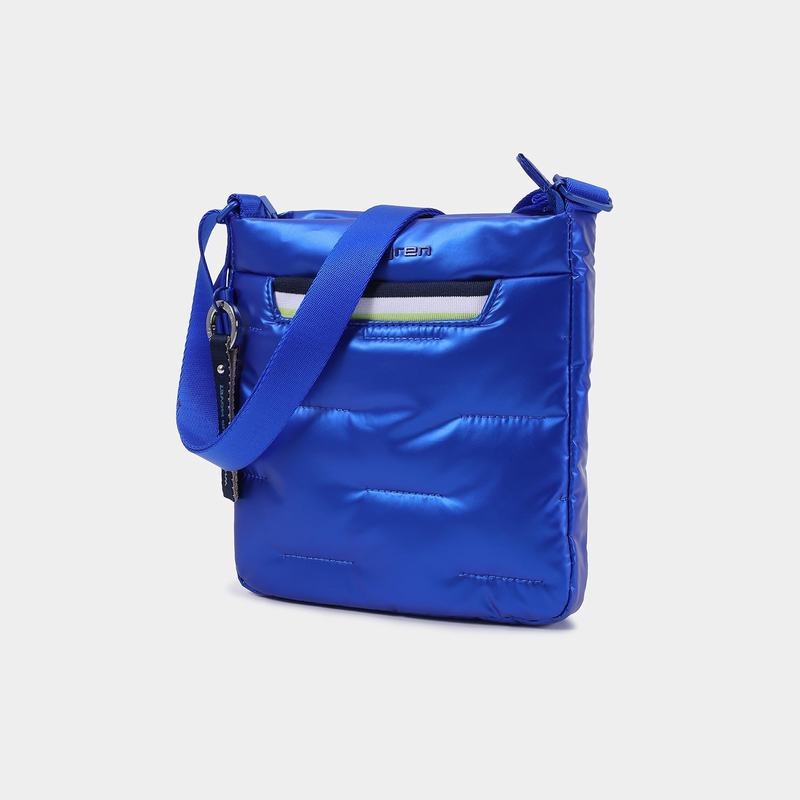 Blue Women's Hedgren Cushy Crossbody Bags | GJZ7114VN