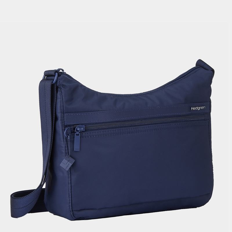 Dark Blue Women's Hedgren Harper's Rfid Shoulder Bags | IWY691NR