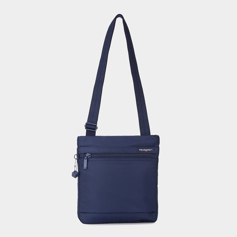 Dark Blue Women's Hedgren Leonce Shoulder Bags | NBD7492XF