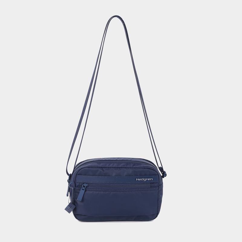 Dark Blue Women's Hedgren Maia Crossbody Bags | HSJ6020QY