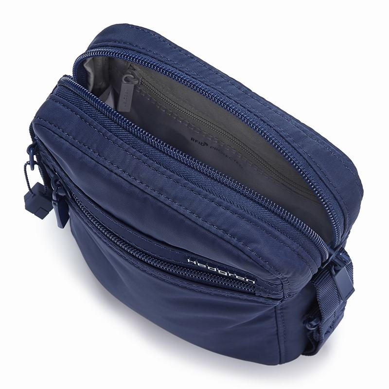 Dark Blue Women's Hedgren Rush Crossbody Bags | VBL9926SH