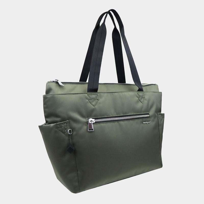 Green Women's Hedgren Margaret Sustainably Made Tote Bags | RGJ7496OP