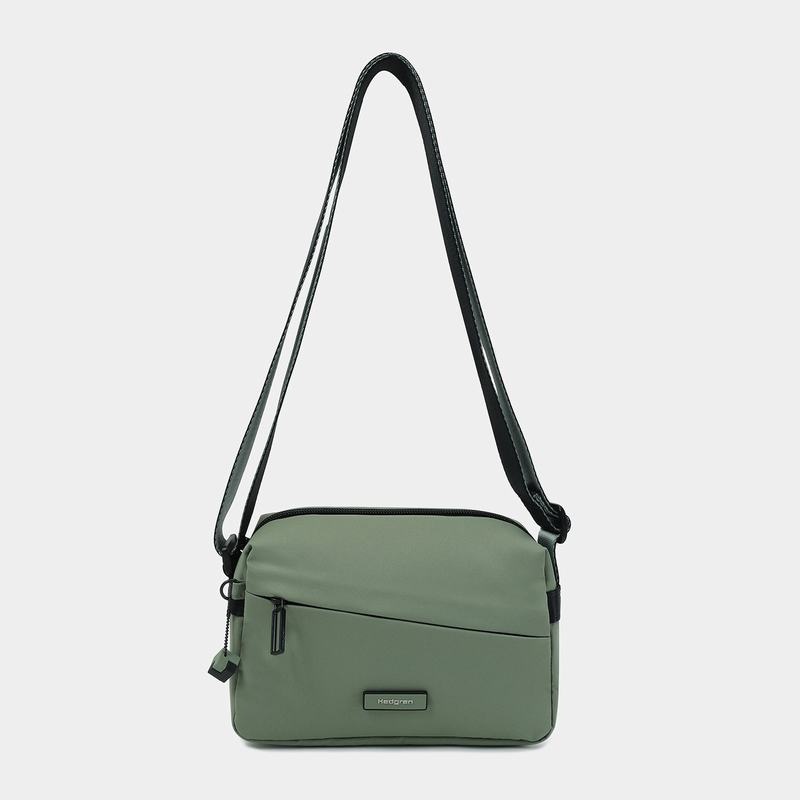 Green Women's Hedgren Neutron Small Crossbody Bags | VXX4798SM