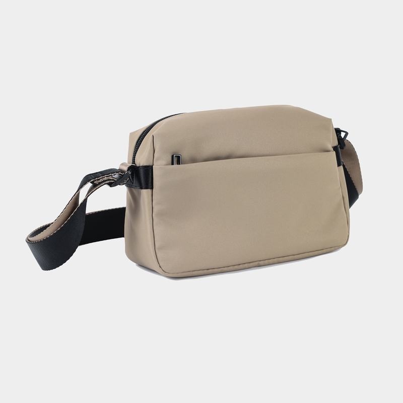 Grey Beige Women's Hedgren Neutron Small Crossbody Bags | IQB8046OY