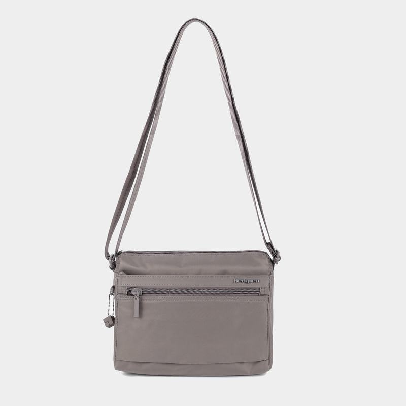 Grey Brown Women's Hedgren Eye Shoulder Bags | LKE5279LR