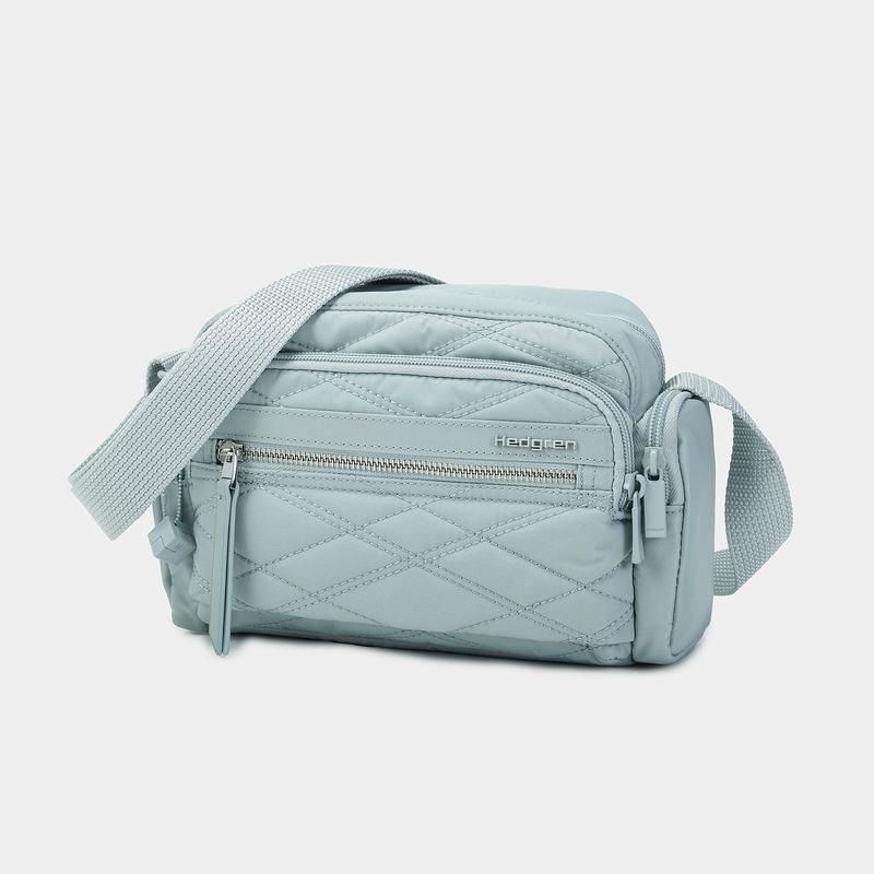 Light Blue Women's Hedgren Emily Crossbody Bags | WGK756SO