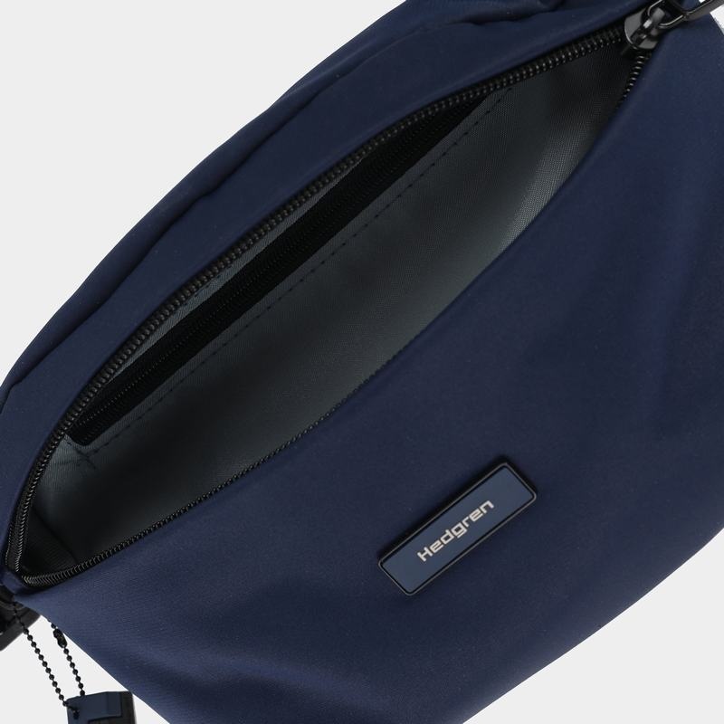 Navy Women's Hedgren Halo Belt Bags | LRI7273WY