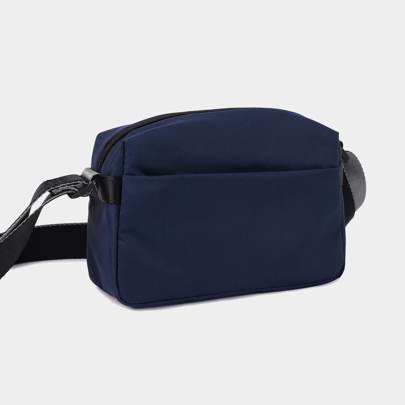 Navy Women's Hedgren Neutron Small Crossbody Bags | PQG443RQ