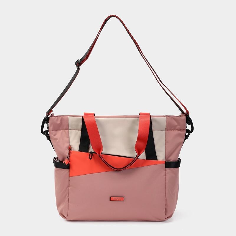 Pink Orange Women's Hedgren Galactic Tote Bags | JZR9530ZP