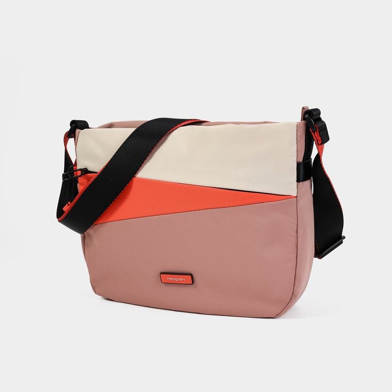 Pink Orange Women's Hedgren Gravity Crossbody Bags | IIJ1792WS