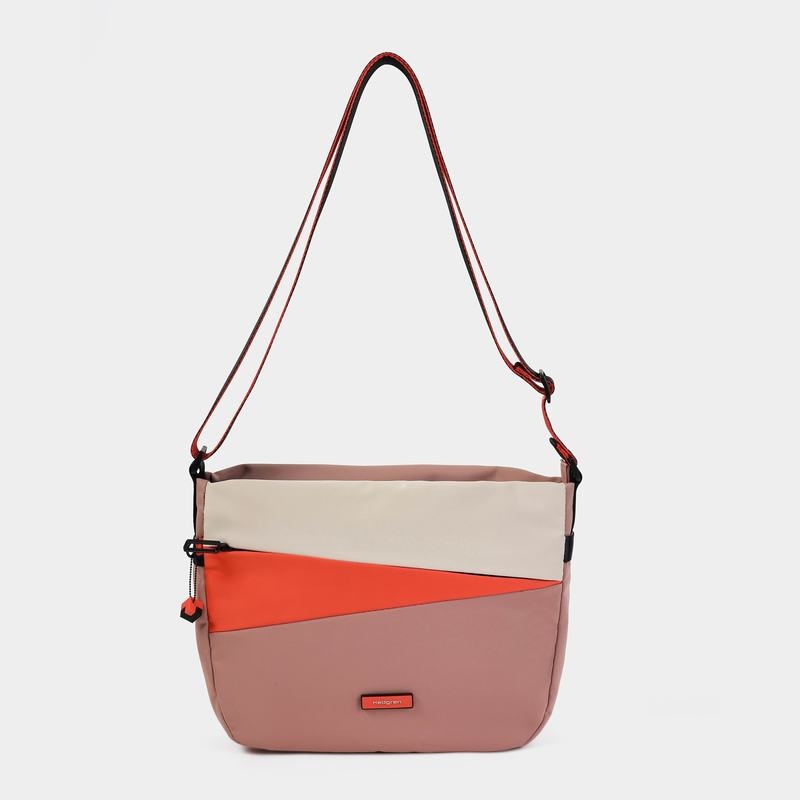 Pink Orange Women's Hedgren Gravity Crossbody Bags | IIJ1792WS