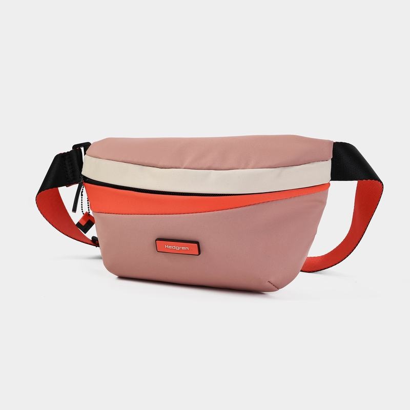 Pink Orange Women's Hedgren Halo Belt Bags | EVV3958RM