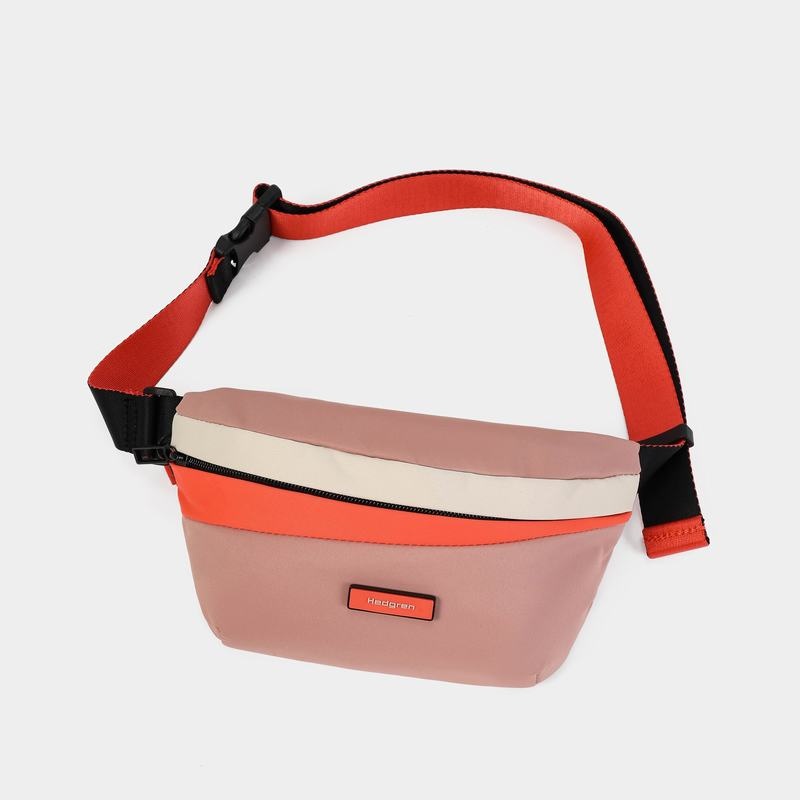 Pink Orange Women's Hedgren Halo Belt Bags | EVV3958RM