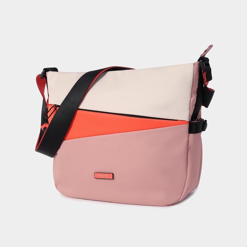 Pink Orange Women's Hedgren Milky Way Crossbody Bags | NPY7683UK