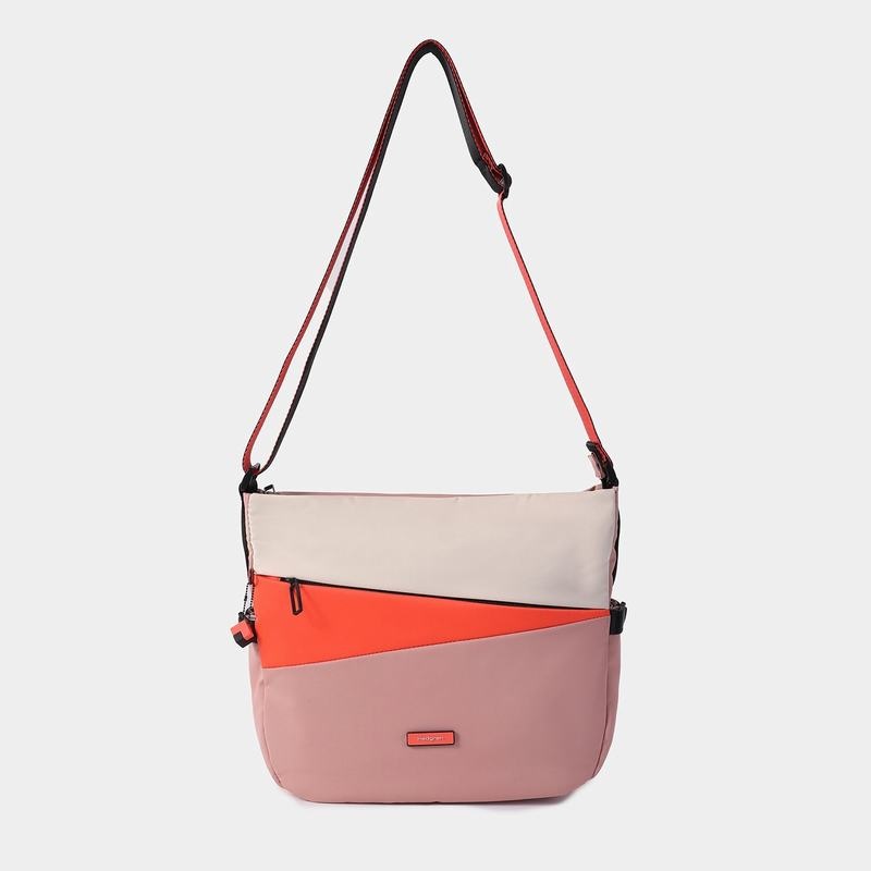 Pink Orange Women's Hedgren Milky Way Crossbody Bags | NPY7683UK