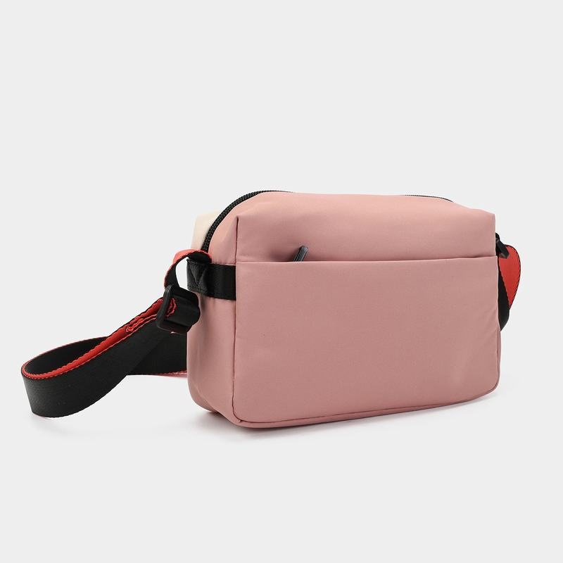 Pink Orange Women's Hedgren Neutron Small Crossbody Bags | YDC3331KR