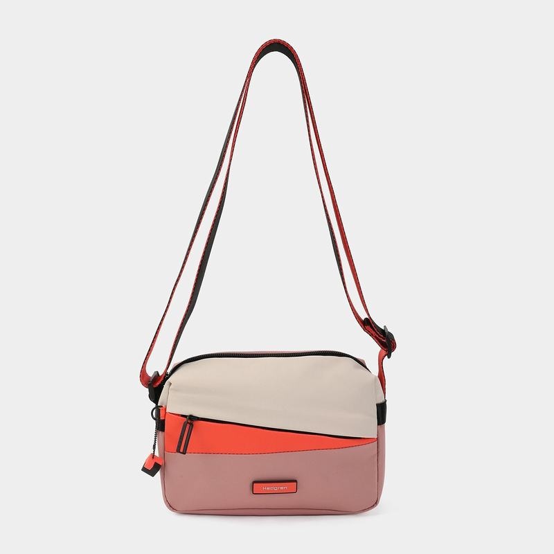 Pink Orange Women's Hedgren Neutron Small Crossbody Bags | YDC3331KR