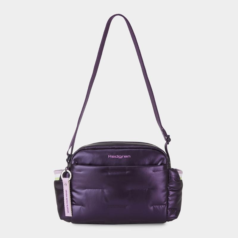 Purple Deep Blue Women's Hedgren Cozy Shoulder Bags | UKX787KS