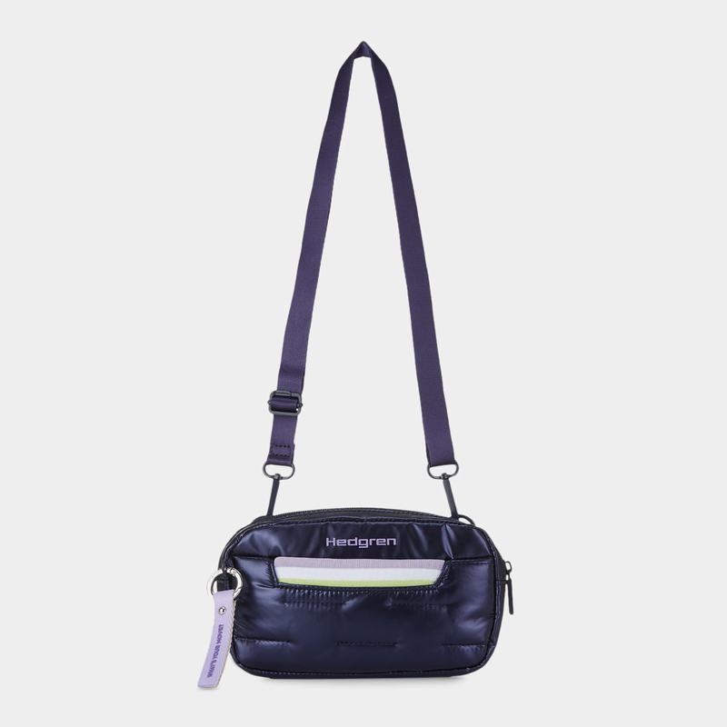 Purple Deep Blue Women's Hedgren Snug Belt Bags | NGQ5041QC