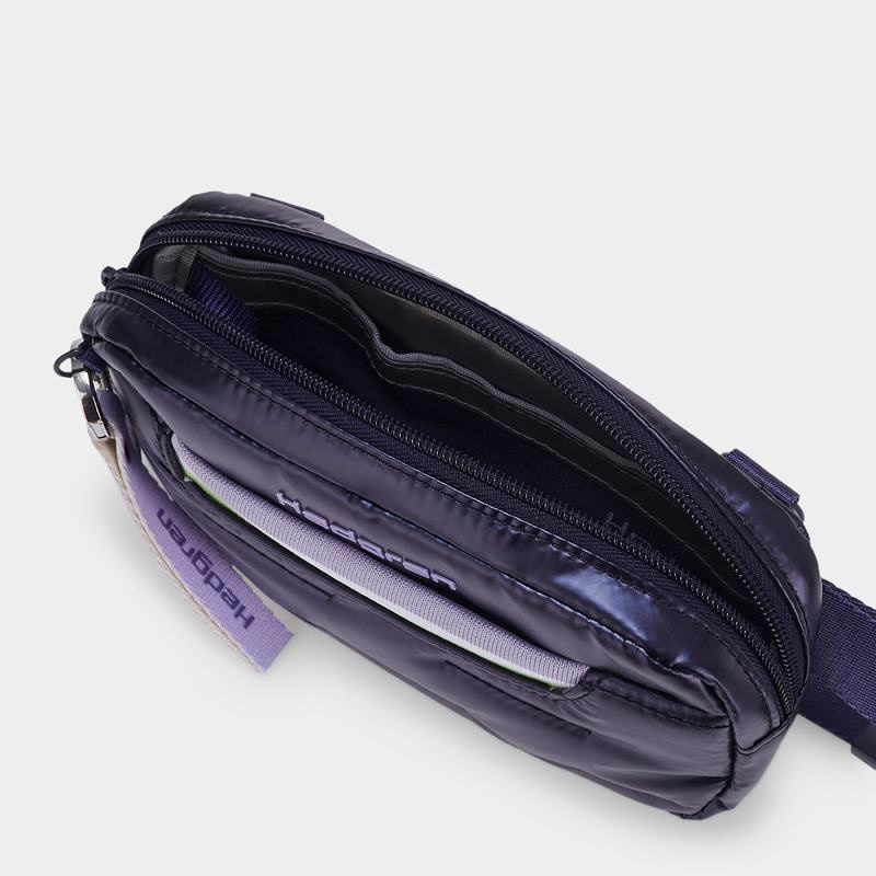 Purple Deep Blue Women's Hedgren Snug Belt Bags | NGQ5041QC