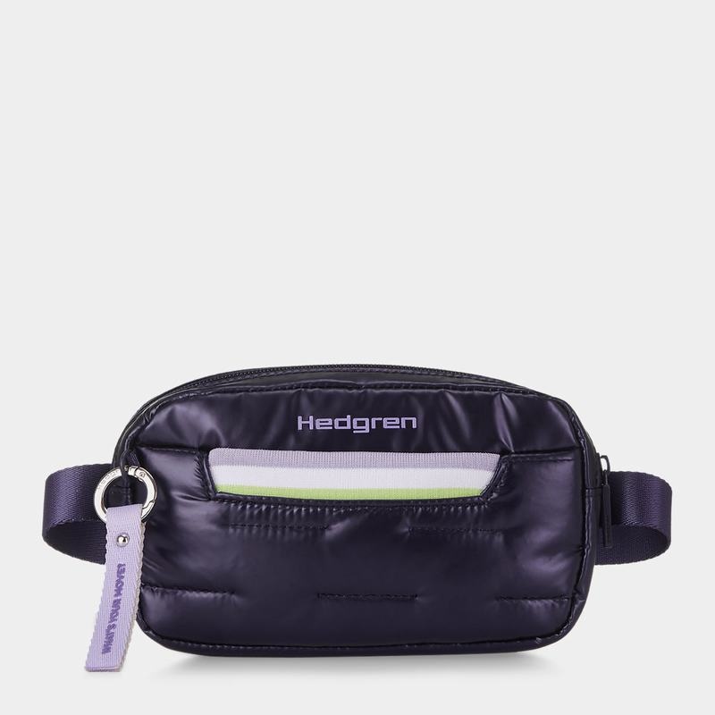 Purple Deep Blue Women\'s Hedgren Snug Belt Bags | NGQ5041QC