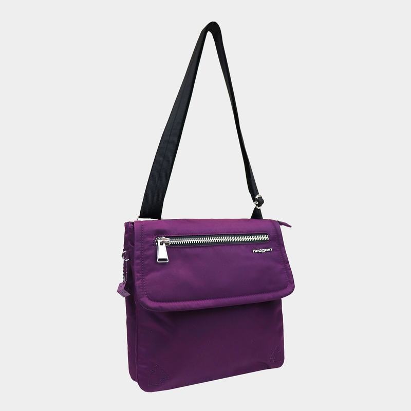 Purple Women's Hedgren Victoria Sustainably Made Crossbody Bags | BEU8624GQ