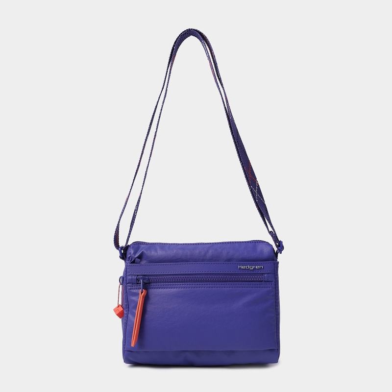 Royal Blue Women's Hedgren Eye Shoulder Bags | RDM5211MN