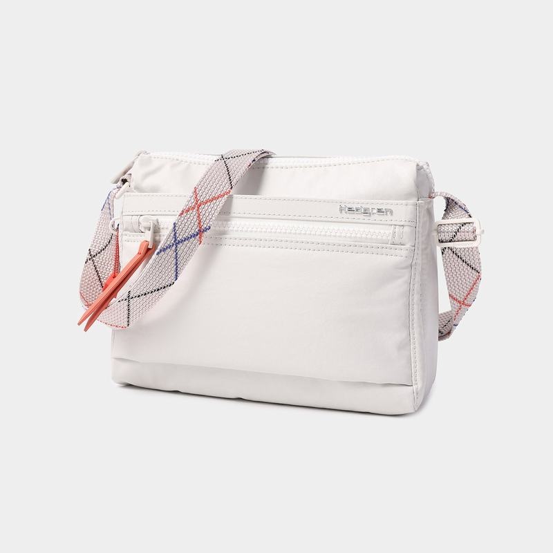 White Grey Women's Hedgren Eye Shoulder Bags | SAH4520DP