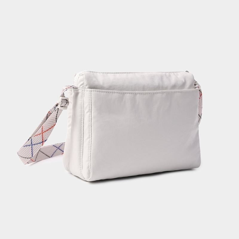 White Grey Women's Hedgren Eye Shoulder Bags | SAH4520DP