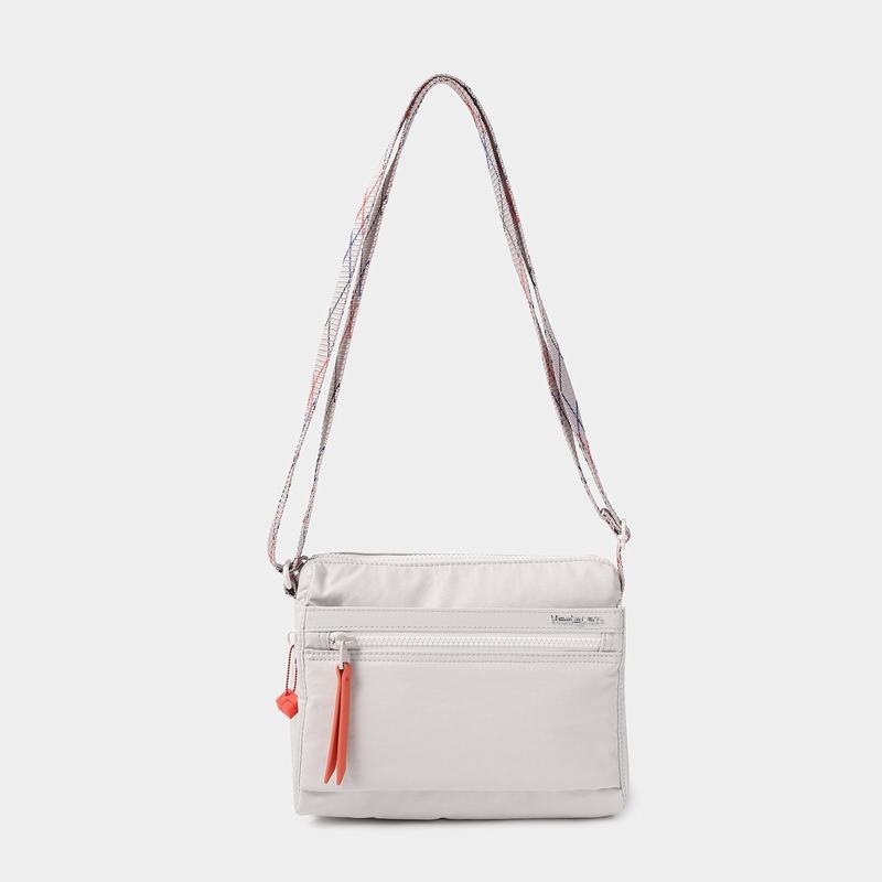 White Grey Women's Hedgren Eye Shoulder Bags | SAH4520DP