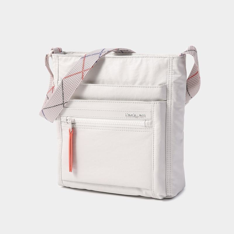 White Grey Women's Hedgren Orva Crossbody Bags | BPZ9645EG