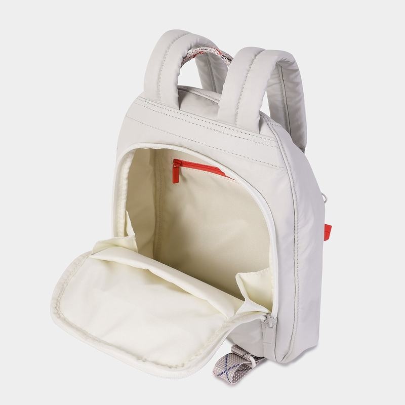 White Grey Women's Hedgren Vogue Backpacks | JHI7414LF